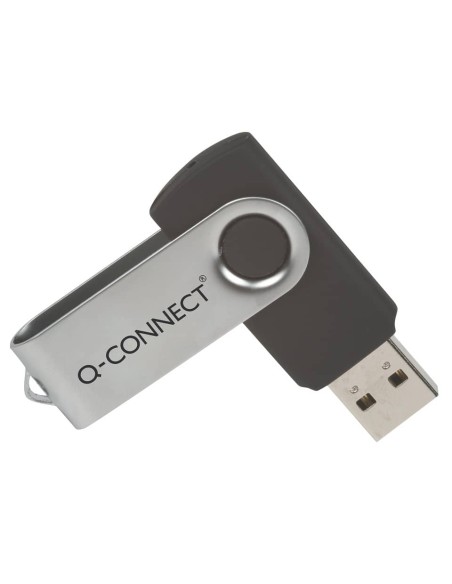 Chiavetta USB Q-Connect High Speed 2.0 nero 8 GB con cappuccio di protezione KF41512