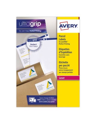 Etichette bianche in carta per indirizzi Ultragrip™ - 100 fogli