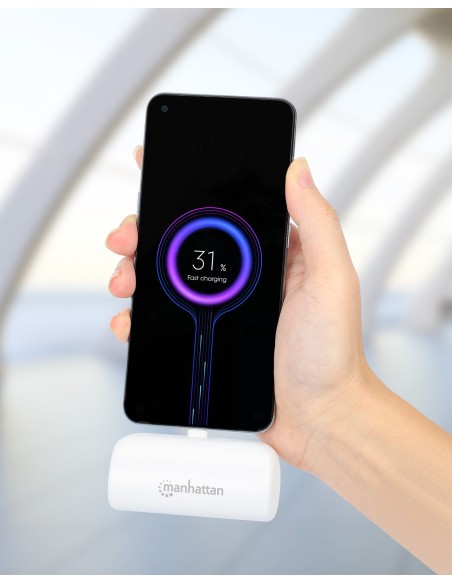 Power Bank PD 5000 mAh con Presa USB-C™ Integrata 20W Bianco