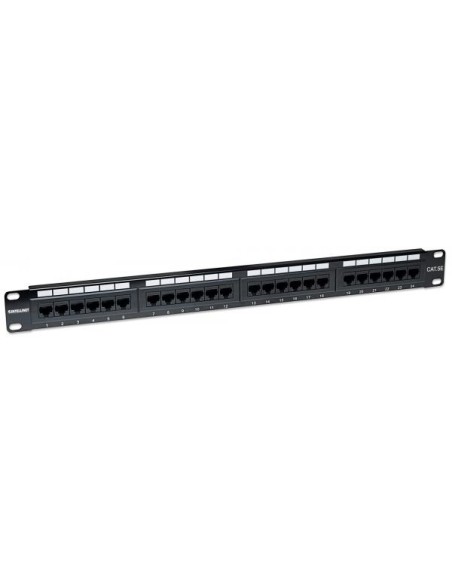 Pannello Patch UTP 24 posti RJ45 cat. 5E