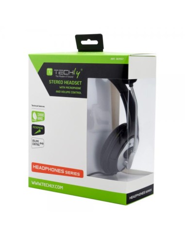 Cuffia Stereo con Microfono e Controllo Volume