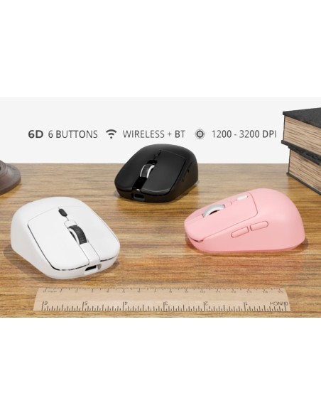 Mini Mouse Ottico Wireless 6D 3200 dpi Nero, WM-710