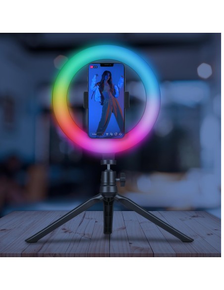 PORTABLE TRIPOD+FLASH LIGHT RGB
