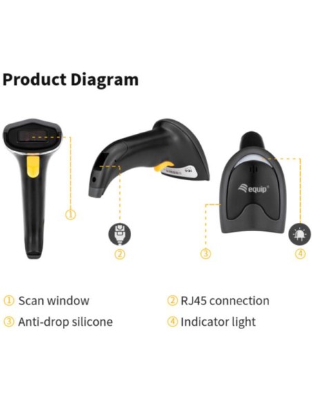 BARCODE SCANNER LASER USB
