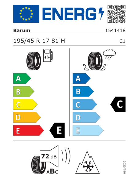 Barum Quartaris 5 - 195/45 R17 81H EVc