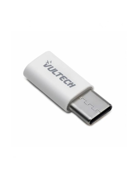 VULTECH ADATTATORE MICRO USB 2.0 TO TYPE C-PLASTICA-BIANCO