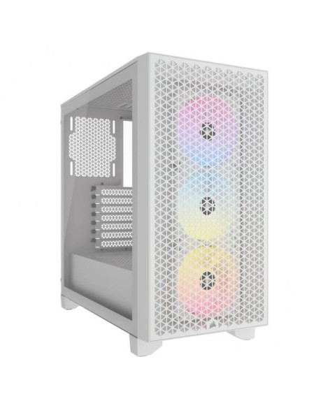 Corsair 3000D RGB Airflow, Mid-Tower - Bianco