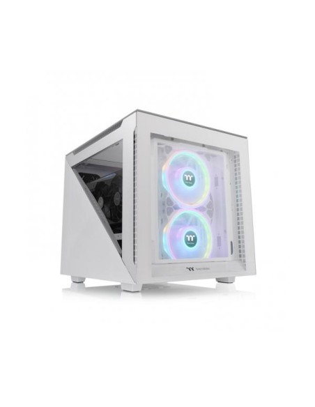 Thermaltake Divider 200 TG Micro, Tempered Glass - Bianco