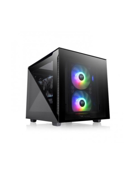 Thermaltake Divider 200 TG Micro, Tempered Glass - Nero
