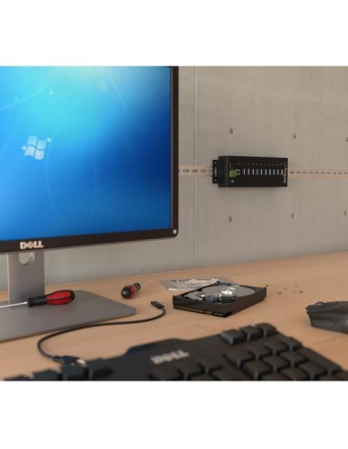 HUB INDUSTRIALE USB 3-10 PORTE
