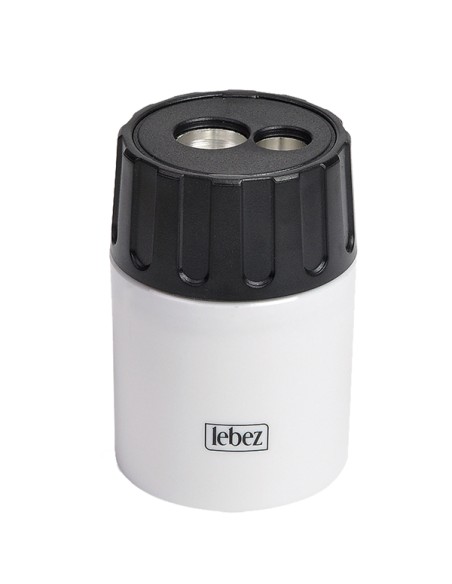 Temperamatite - 2 fori - con contenitore - Lebez