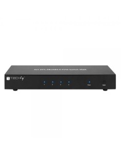 Switch KVM DisplayPort  1.2 e USB 2.0 4 porte con hub e audio