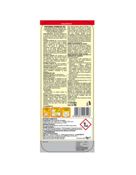 Esche gel per formiche - Protemax - blister 2 pezzi