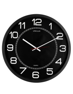 Orologio da parete al quarzo UNILUX Mega Ø 57,5 cm nero 400094568