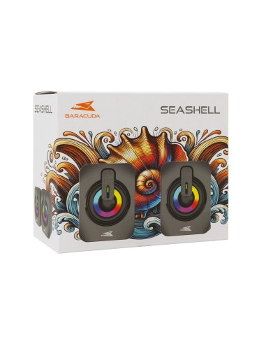 Set Speaker 3.5mm Stereo USB con LED, SEASHELL