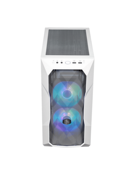 COOLER MASTER CASE MASTERBOX TD300 MESH WHITE ARGB, SIDE-PANEL, MID-TOWER, MICRO-ATX MINI-ITX
