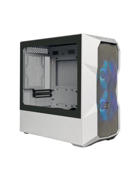 COOLER MASTER CASE MASTERBOX TD300 MESH WHITE ARGB, SIDE-PANEL, MID-TOWER, MICRO-ATX MINI-ITX
