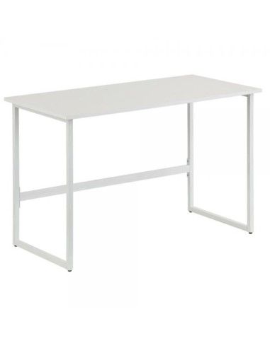 Scrivania per Computer dal Design Moderno per Casa e Ufficio Bianco