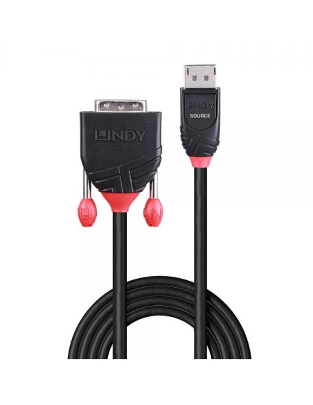 LINDY CAVO DISPLAYPORT/DVI-D, M/M, 2MT
