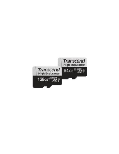 TRANSCEND MEMORY CARD 64GB microSD w/ adapter U1, High Endurance