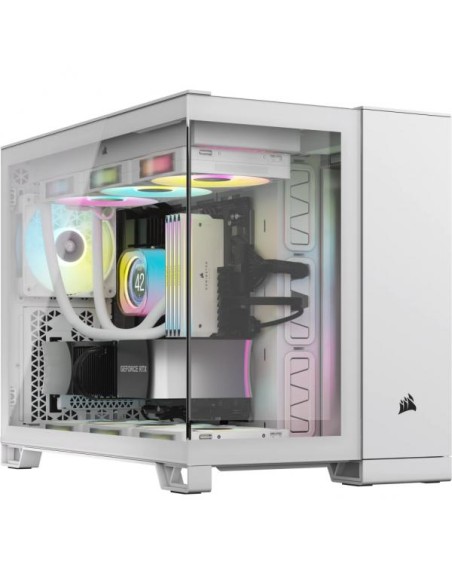 Corsair 2500X, Vetro Temperato - Bianco