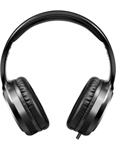 Cuffia Stereo Pieghevole con Microfono Jack 3,5 mm Nero