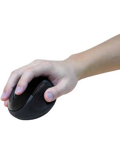 Mouse Ottico Ergonomico Wireless 1600 Dpi Nero