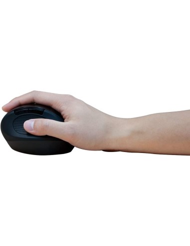 Mouse Ottico Ergonomico Wireless 1600 Dpi Nero