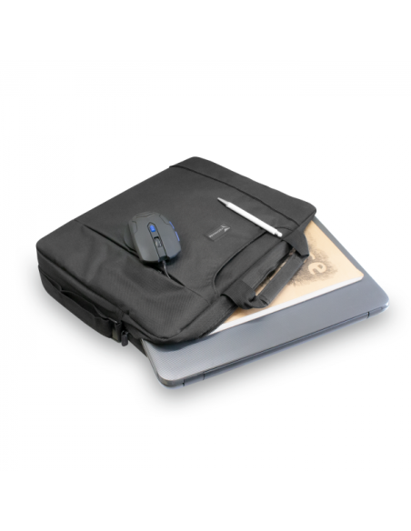 Techmade Borsa per Notebook Nylon fino a 15.6" Nero
