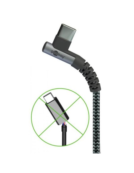 Cavo USB-C™ Maschio Angolato a USB-A Dritto 2m