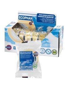 Nastro adesivo Ecophan - in caramella - 1,5 cm x 10 m - trasparente - Eurocel