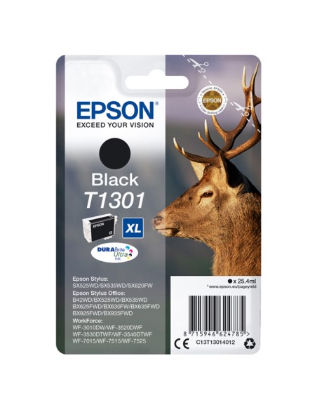 Epson - Cartuccia ink - Nero - T1301 - C13T13014012 - 25,4ml Epson - Cartuccia ink - Nero - T1301 - C13T13014012 - 25,4ml