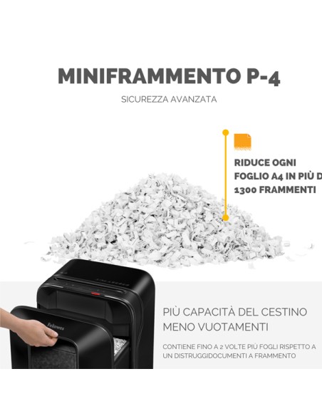 Distruggidocumenti LX 200 - a frammenti - Fellowes