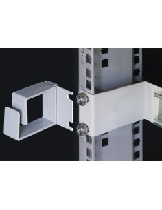 Anello Passacavi Laterale per Armadi Rack Nero 2