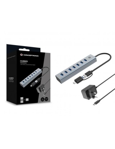 7-PORT USB 3.0 HUB WITH POWER ADAPT