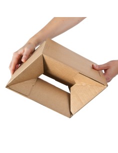Scatola Pop Up CP 151 - assemblaggio rapido - 23 x 16 x 5 cm - cartone ondulato - avana - ColomPac 2