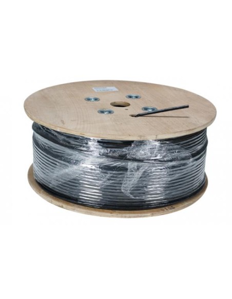 Bobina S/FTP Cavo Cat. 7 Rame per Interno Esterni 250m Rigido Nero