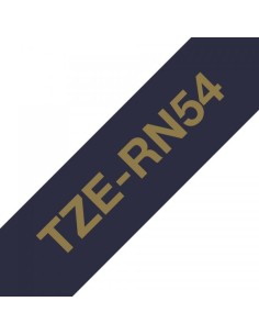 NASTRO TESSUTO ORO SU BLU 24 MM