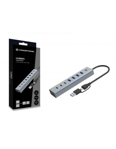 7-PORT USB 3.0 HUB 5GBPS USB-C X 3