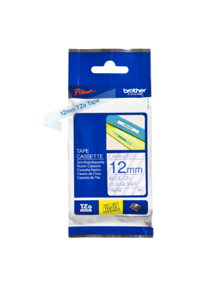 NASTRO DA 12MM BLU SU TRASPARENTE