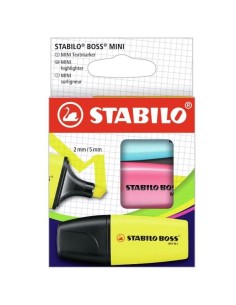 AST3 STABILO BOSS MINI BL/GL/ROSA