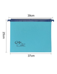 Cartella sospesa Joker - cassetto - interasse 39 cm - fondo V - 37 x 25 cm - blu - Bertesi 2