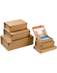 Scatola CP 067 - per spedizioni - A4+ - 33 x 29 x 12 cm - cartone - avana - ColomPac