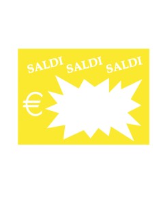 Segnaprezzi Flash Saldi - 8x11 cm - colori assortiti - CWR - conf. 50 pezzi