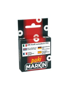 Salvabuchi adesivi - trasparente - Markin - conf. 500 pezzi