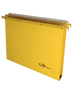 Cartella sospesa Joker - cassetto - interasse 39 cm - fondo U - 37 x 25 cm - giallo - Bertesi