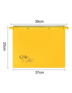 Cartella sospesa Joker - cassetto - interasse 39 cm - fondo U - 37 x 25 cm - giallo - Bertesi 2
