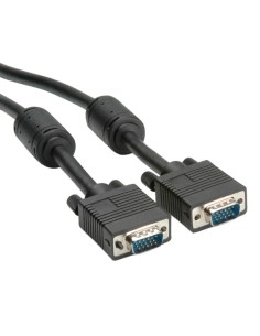 ROLINE CAVO DI RETE HQ VGA CABLE+ FERRITE, DDC, HD15, M/M, 6 M NERO