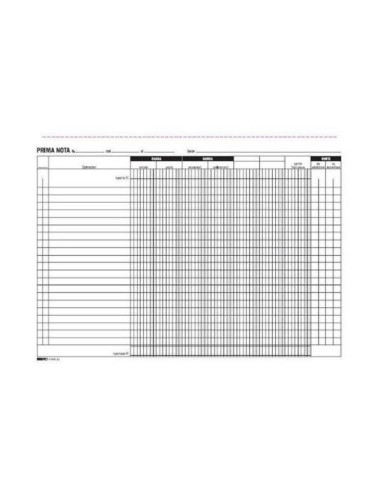 CF10BLOCCO PRIMANOTA CASSA 50X2RIC