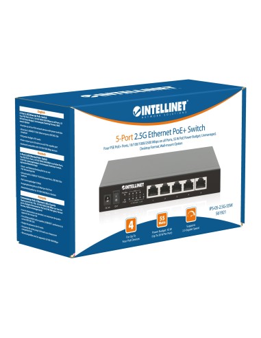 Ethernet Switch POE+ 5 Porte 2.5G